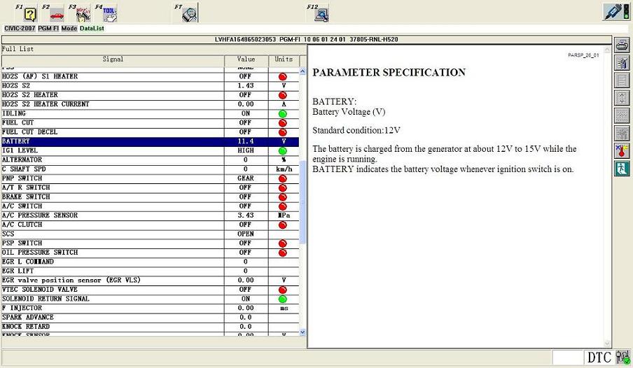 HDS Diagnostic Cable Software Display 4